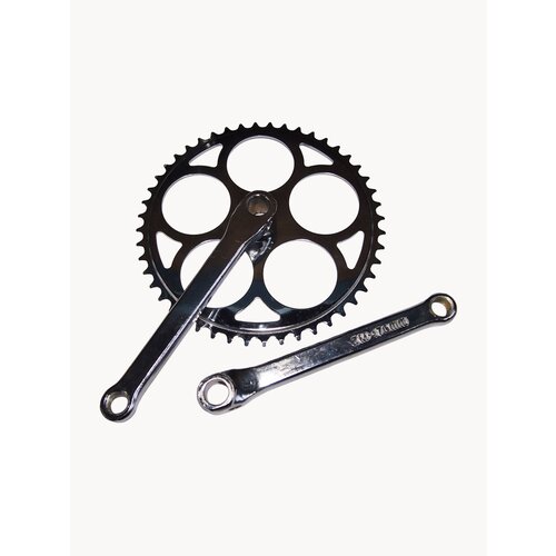 Велосипедные шатуны односоставные в сборе 48Т под клин 170мм, сталь