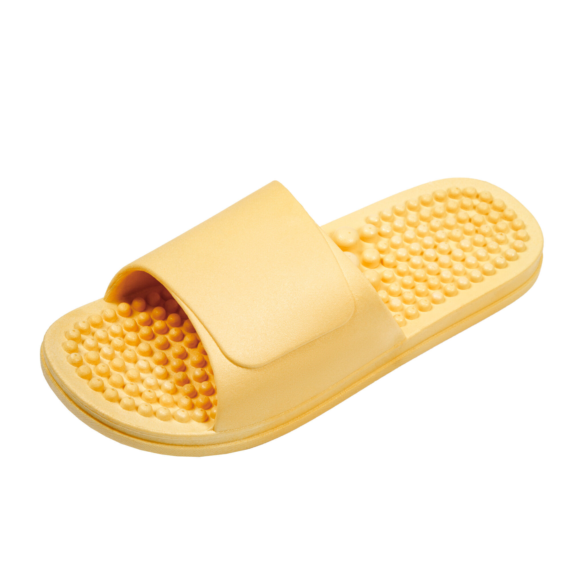 Тапочки с массажным эффектом AMARO HOME Healthy Feet Открытый нос (Жёлтый) 38-39, yellow - фотография № 8
