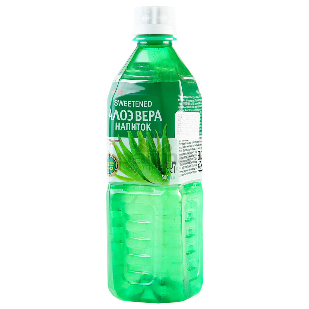 Напиток Lotte Aloe Vera мякотью алоэ оригинальный 240 мл - фото №9
