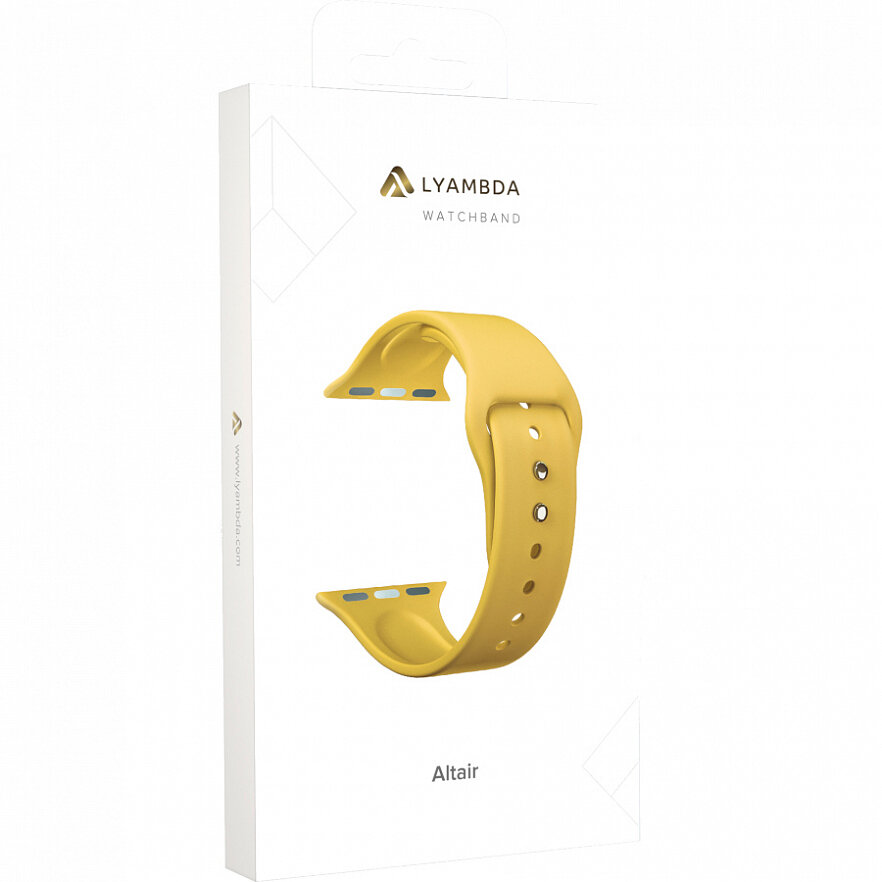 Ремешок Lyambda Altair для Apple Watch Series 3/4/5 оливковый (DS-APS08-40-OL) Noname - фото №4