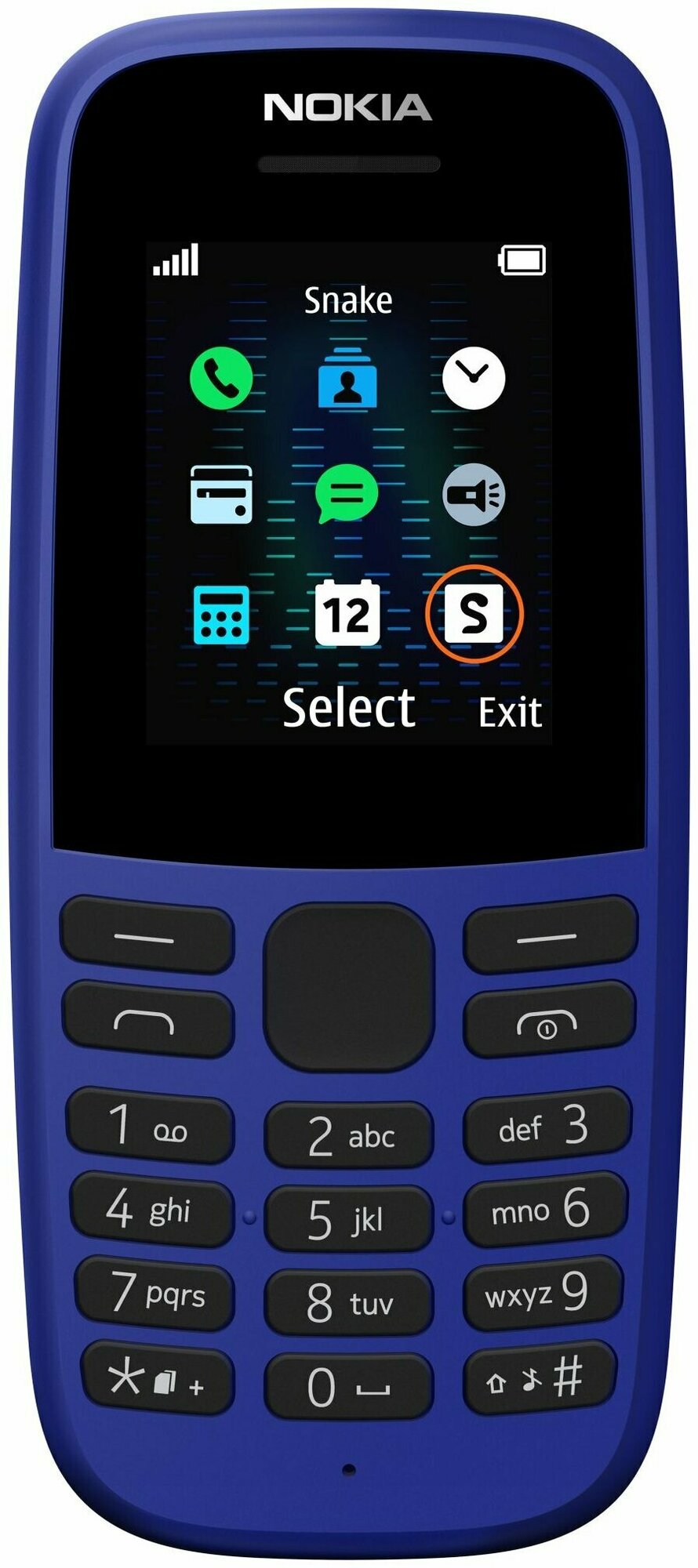 Мобильный телефон NOKIA 105 SS TA-1203, синий - фото №20