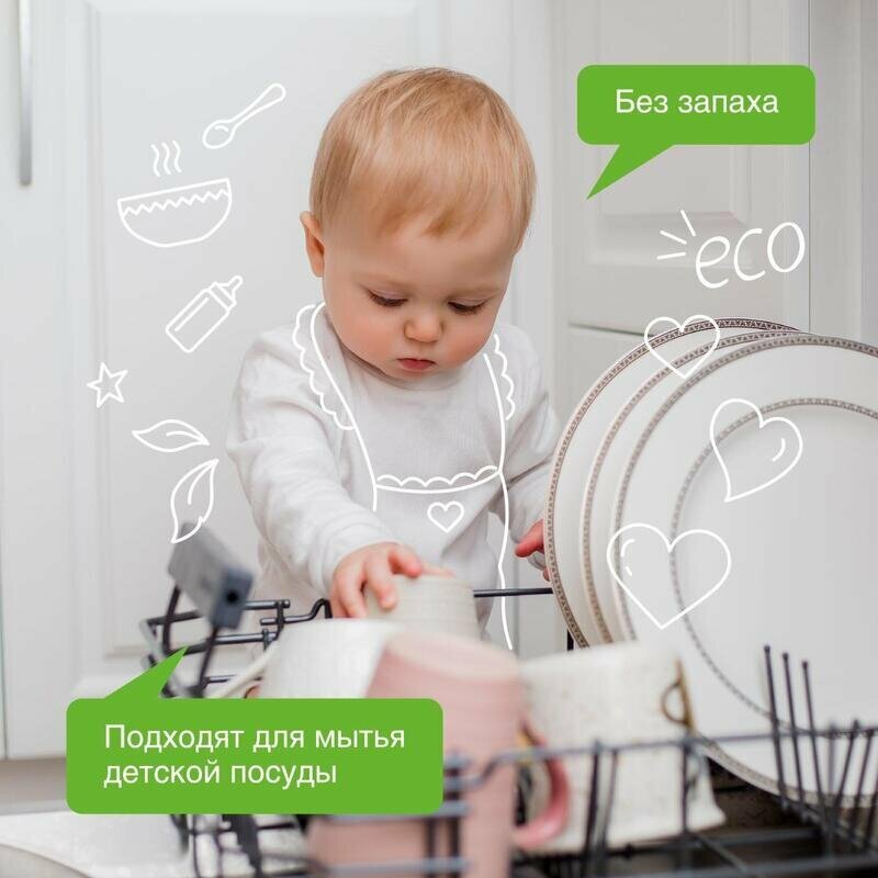 Таблетки для ПММ SYNERGETIC бесфосфатные 100шт/уп, 1574553
