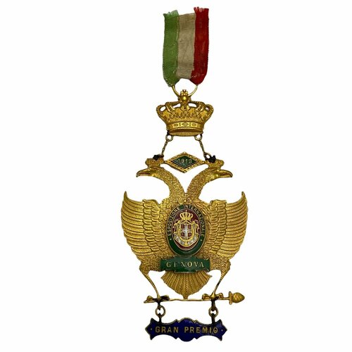 Италия, медаль Международная выставка в Генуе. Гран-при 1913 г. 1913 год отсчета