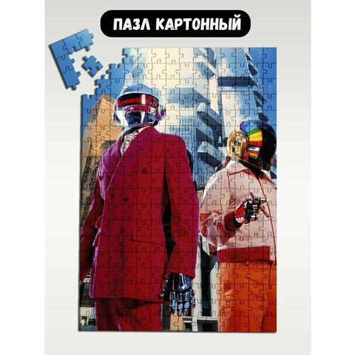 Пазл картонный 39,5х28 см, размер А3, 300 деталей, модель Музыка Daft Punk - 1599 пазл картонный 38x26 см размер а3 200 деталей модель daft punk 5