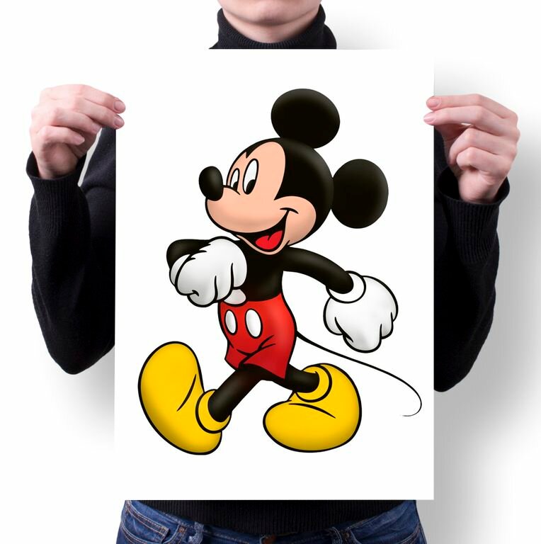 Плакат Mickey Mouse, Микки Маус №2, А4