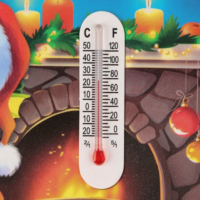 Магнит с термометром «Пусть новый год теплом согреет», 8 х 8 см - фотография № 3