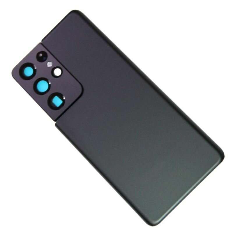Задняя крышка для Samsung SM-G998B (Galaxy S21 Ultra) <черный фантом> (премиум)