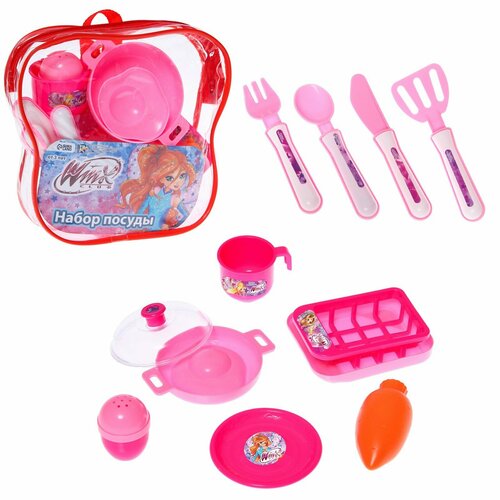 Набор посуды WINX в рюкзачке 638₽
