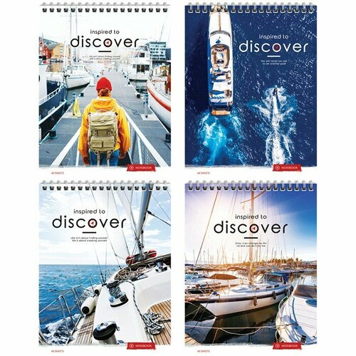 Блокнот 40л."Men hobby. Яхтинг " ArtSpace 328098 белый, синий