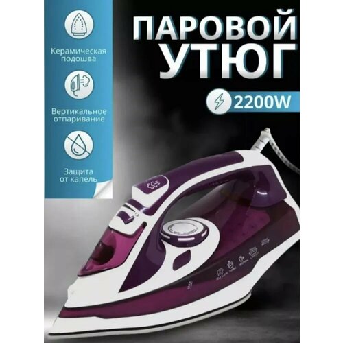 Утюг домашний паровой2200 Вт керамическое покрытие вертикальная глажкапаровой удар самоочистки с защитой от перегрева 277700₽