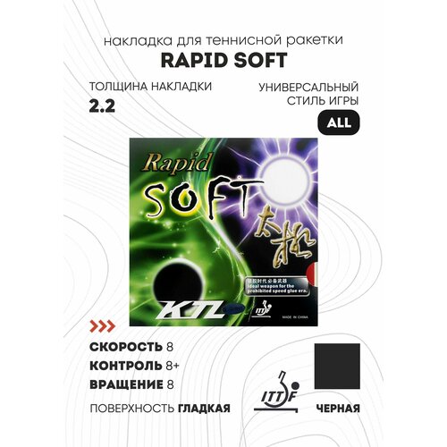 Накладка KTL (LKT) Rapid Soft (цвет черный, толщина 2.2)
