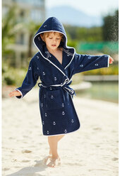 Soft cotton Детский банный халат Skarlet цвет: синий (5-6 лет)