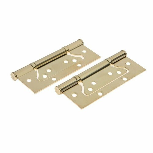 Петля-бабочка тундра 120х75х20 мм универсальная без врезки цвет золото 2 шт 469₽