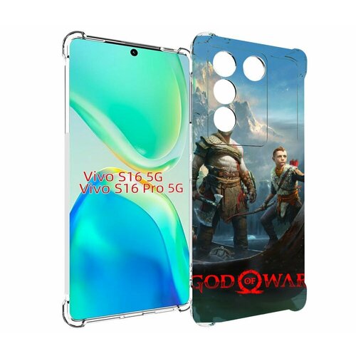 Чехол MyPads God Of War Кратос Атрей для Vivo S16 5G / S16 Pro 5G / V27 / V27 Pro задняя-панель-накладка-бампер