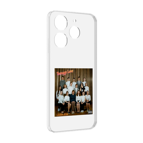 Чехол MyPads Teenage Love LIZER для Tecno Spark 10 Pro задняя-панель-накладка-бампер