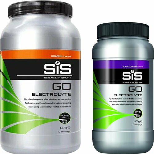 фото Изотоник science in sport (sis) go electrolyte powder 1x500 г, 1x1600 г, апельсин, черная смородина