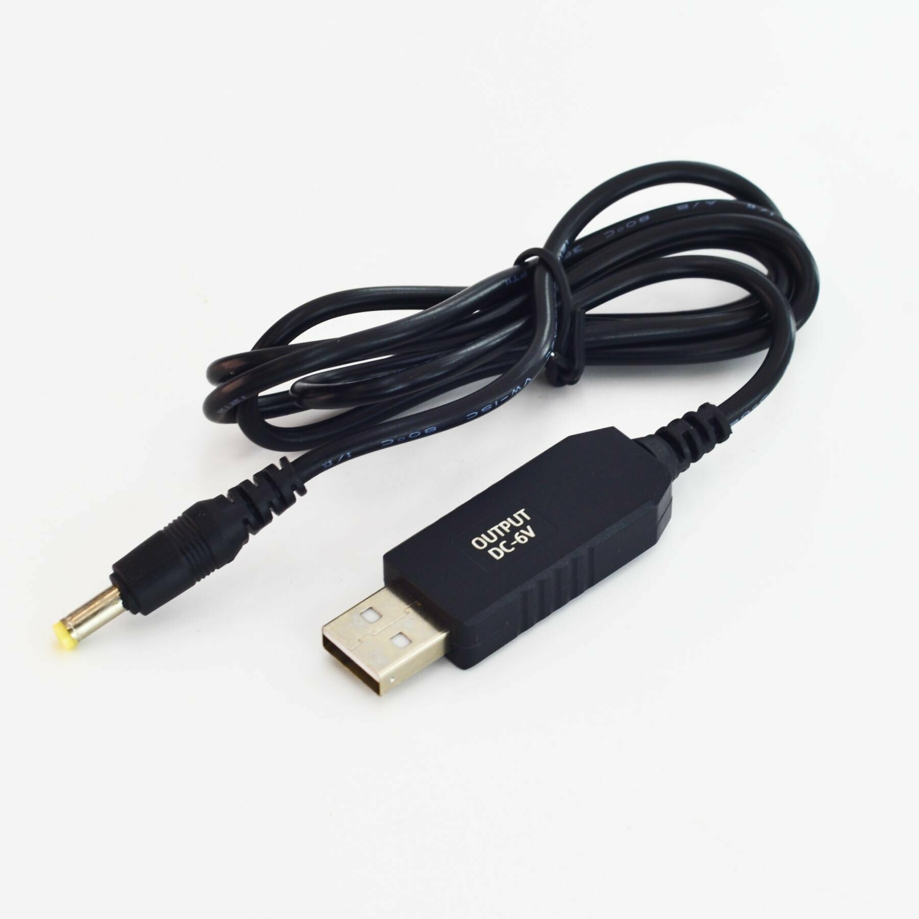 Шнур питания 6В/1А (USB - 4.0x1.7 мм), USB кабель для тонометров Omron
