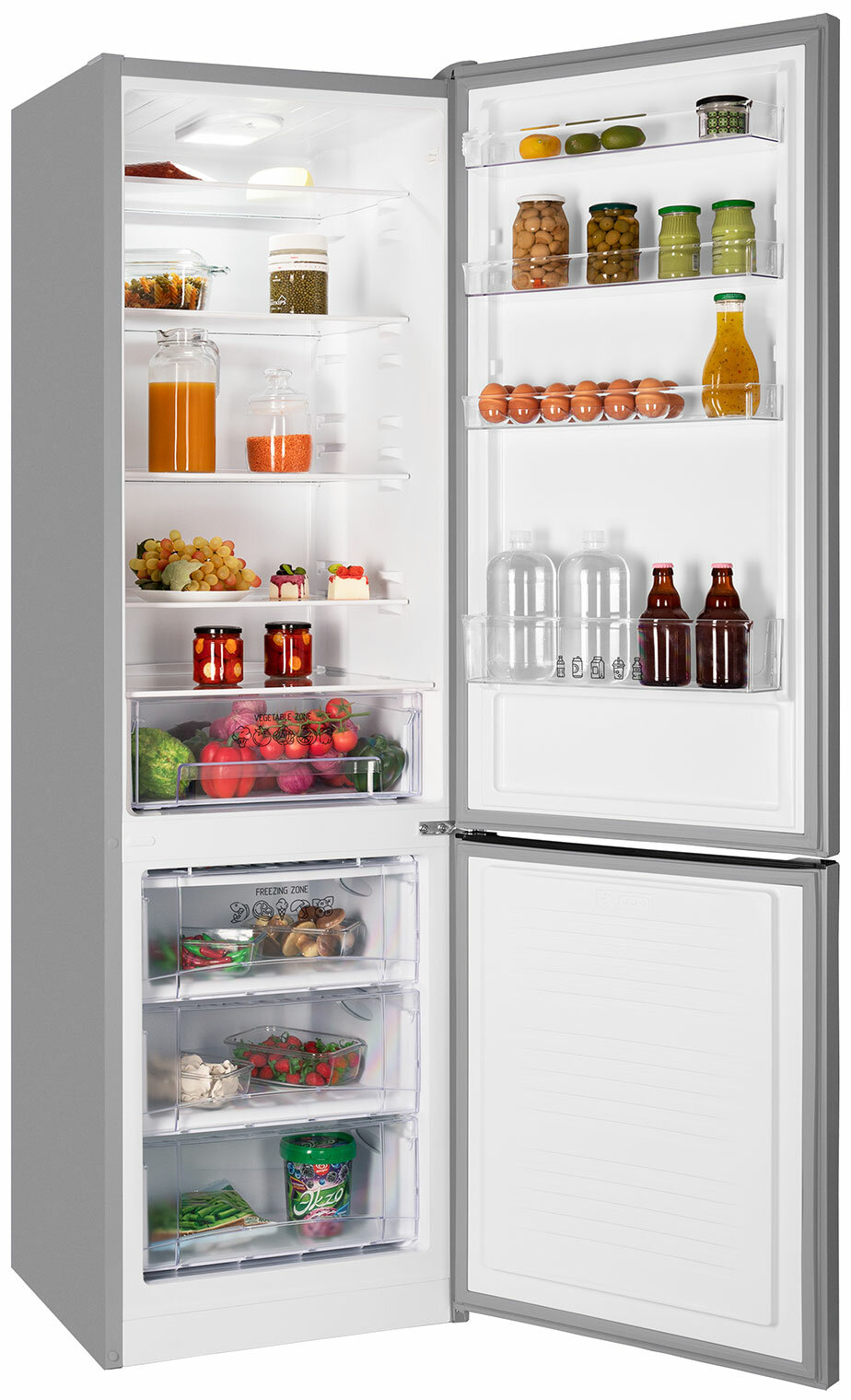 Холодильник NORDFROST NRB 134 S двухкамерный, 338 л объем, серебристый - фотография № 4