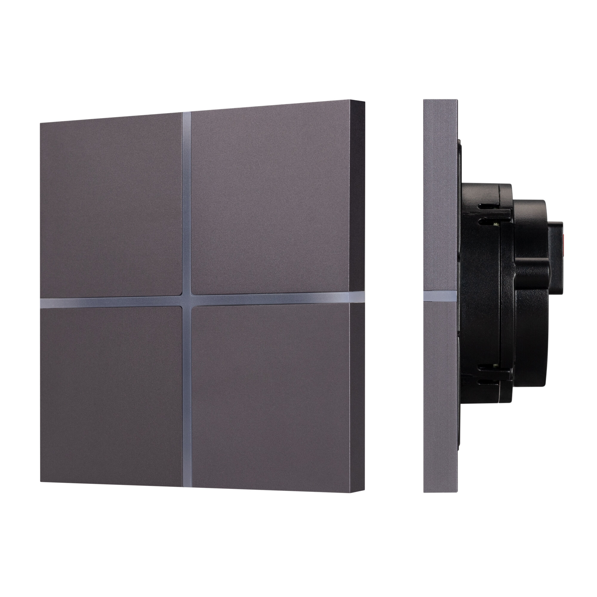 INTELLIGENT ARLIGHT Сенсорная панель KNX-304-13-IN Grey (BUS, Frameless) (IARL, IP20 Металл, 2 года) Артикул 038309