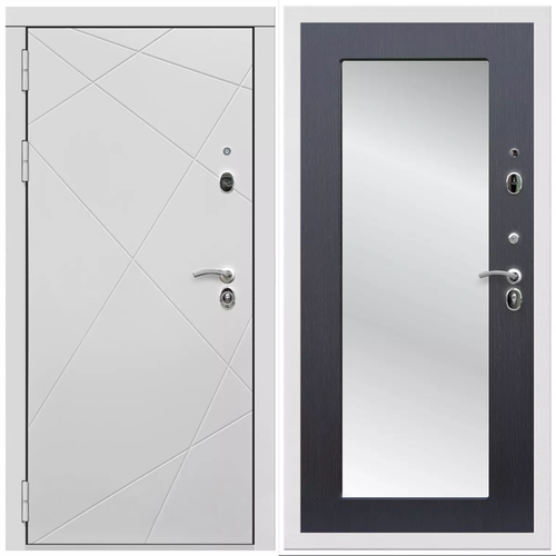 Дверь входная Армада Тесла / ФЛЗ-Пастораль, Венге МДФ панель 16 мм с зеркалом