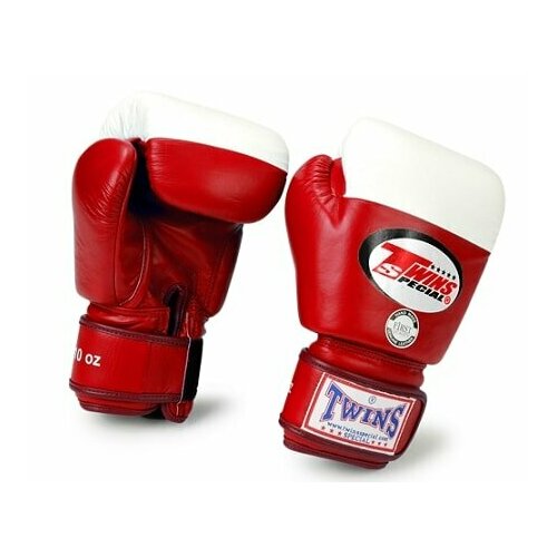 Боксерские перчатки Twins Special BGVL-2 красно-белые (8 унц.)