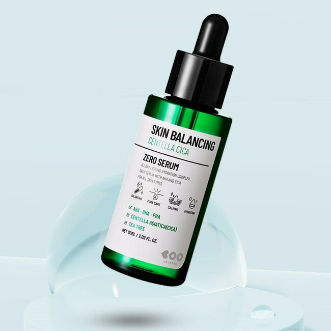 Успокаивающая кислотная сыворотка DEARBOO SKIN BALANCING CENTELLA CICA ZERO SERUM 50ml