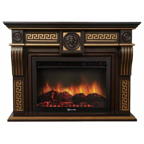 Камин Electrolux Firelight Vittoriano 30 с EFP/P 3020LS темный дуб с патиной
