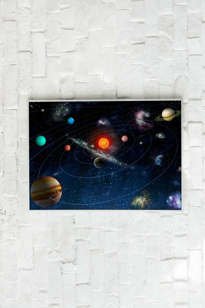 Плакат Солнечная система/Арт/ Плакат на стену 33х48 см / Постер формата А3+