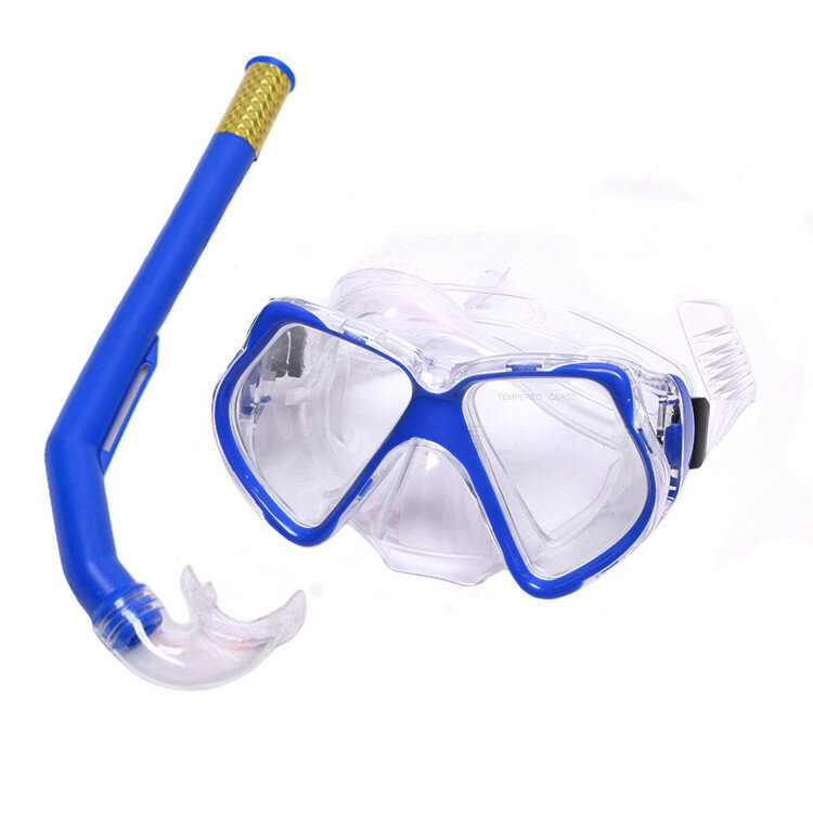 Набор для плавания взрослый E41231 маска+трубка (ПВХ) (синий)
