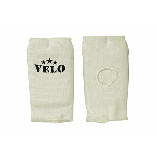 фото Перчатки-накладки карате velo, хлопок, белые, xxs - velo