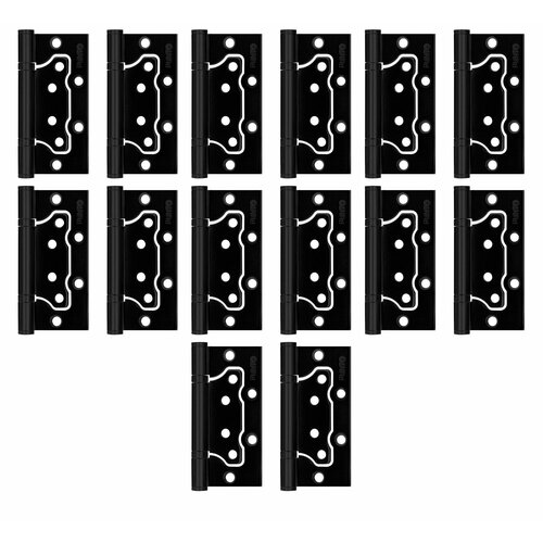 Петля универсальная Punto (Пунто) без врезки IN4200W BL (200-2B 100x2,5), черный (комплект 14 штук)