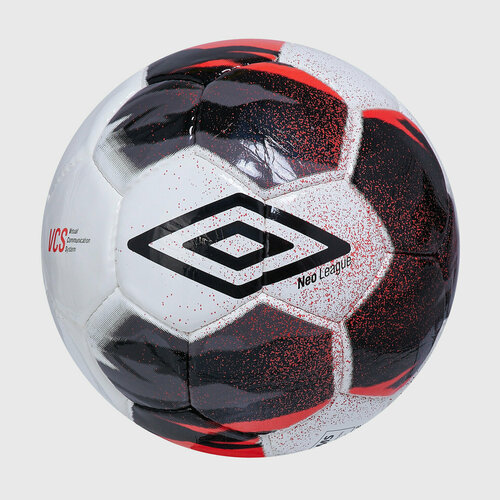 фото Футбольный мяч umbro neo league 21136u-crd, р-р 5, белый