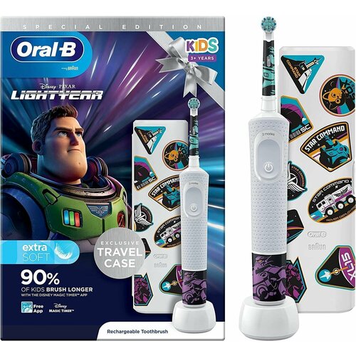 Электрическая зубная щетка Oral-B Vitality Kids Lightyear D1004132KX 965700₽