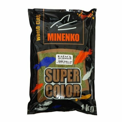 фото Прикормка minenko super color, карась зелёный, 1 кг (комплект из 5 шт)