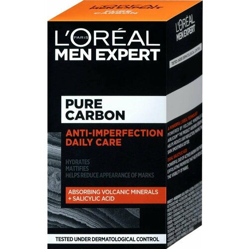 Крем для лица с вулканическими минералами L'Oral Paris Men Expert Pure Carbon 50 мл ( из Финляндии)