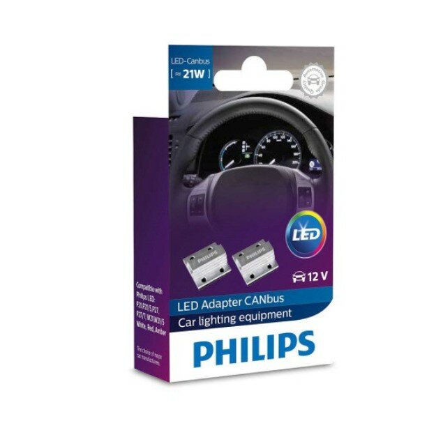 PHILIPS 18957X2 Обманка LED ламп 12V 21W (картон. упак. блист. типа 2 лампы)