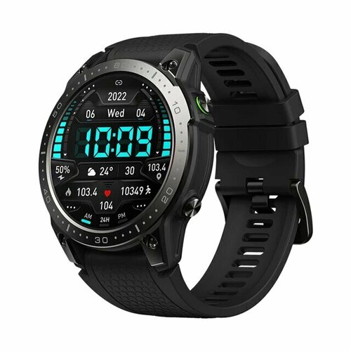 Смарт часы Zeblaze Ares 3 Pro (AMOLED Display, Bluetooth звонки, Уведомления, IP68), синие