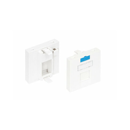 Вставка 45x45 KeyStone 1 порт NIKOMAX NMC-PM1P-PF-WT 445₽