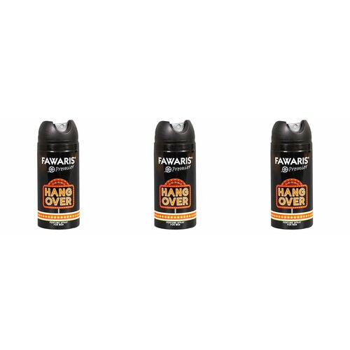 FAWARIS Premier Дезодорант мужской спрей Hangover, 150 мл, 3 шт.