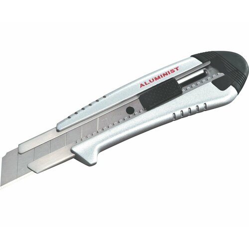 строительный нож smart buy 9 мм отламываемое лезвие острый торец алюминиевый корпус 1 400 Нож строительный Tajima AC500SB алюминиевый корпус сегментированное лезвие