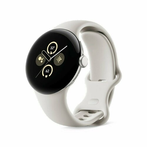 Смарт-часы Google Pixel Watch 2 BTWiFi Polished SilverPorcelain Band 5378000₽