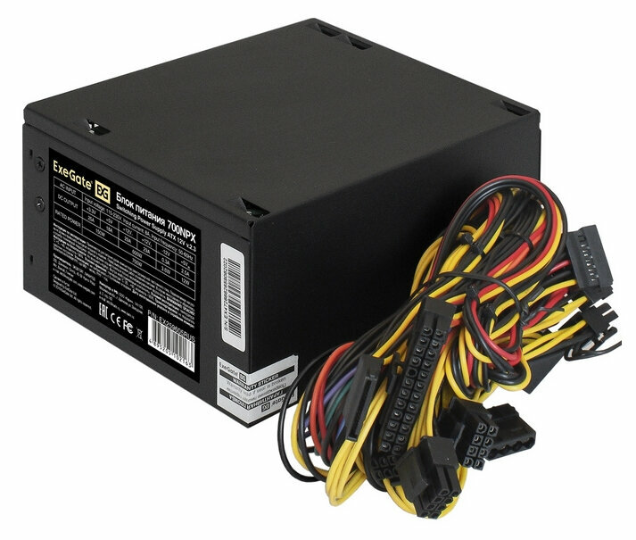 Корпус Miditower ExeGate EVO-8225-NPX700 (ATX, БП 700NPX с вент. 12см, 2*USB+1*USB3.0) EX293016RUS — фото 10