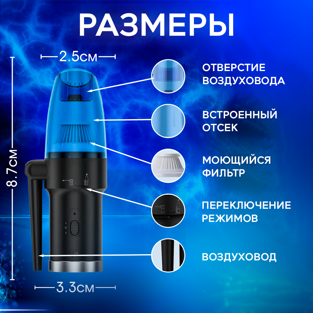 Аккумуляторная воздуходувка для компьютера - фотография № 3