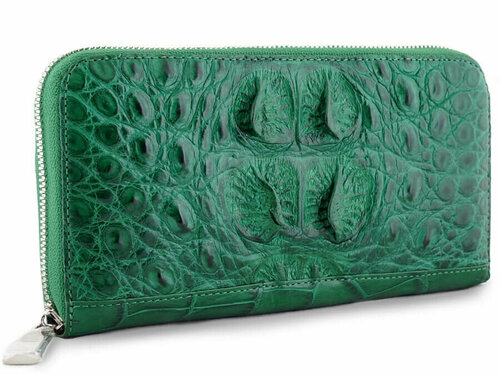 Портмоне Exotic Leather, зеленый