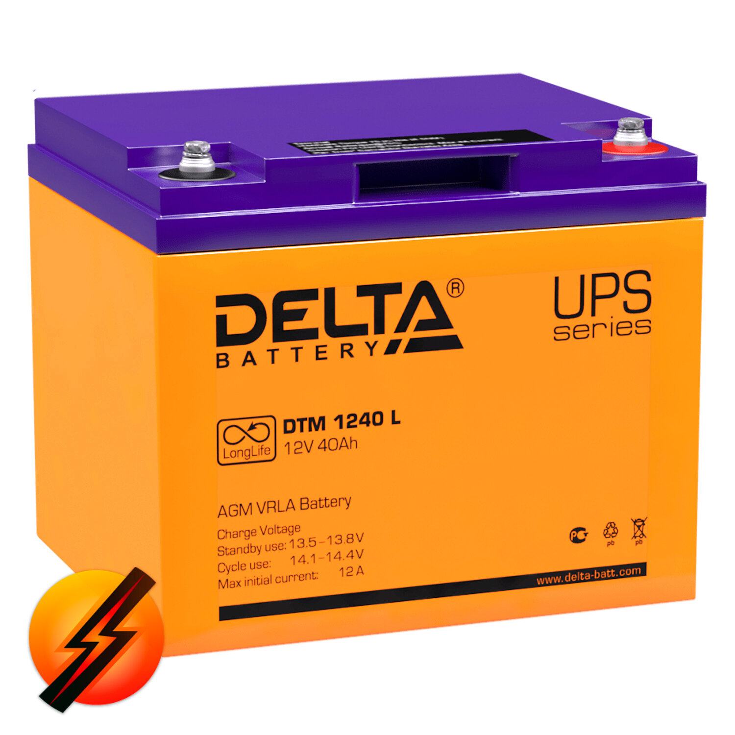 Аккумуляторная батарея Delta DTM 1240 L