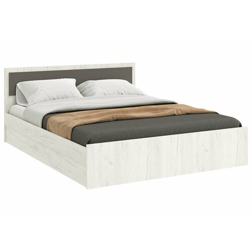 фото Фиеста new кровать 1,6м (графит/дуб крафт белый) миф