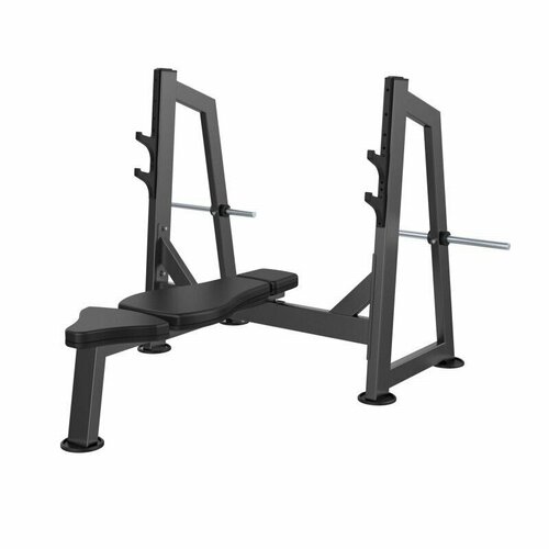 фото Скамья-стойка для жима штанги лежа (olympic bench) dhz u-3043