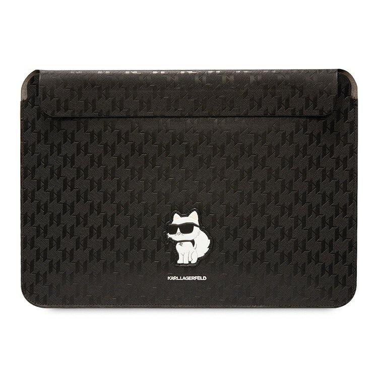 Karl Lagerfeld для ноутбуков 13"/14" чехол Saffiano Sleeve Monogram NFT Choupette Black