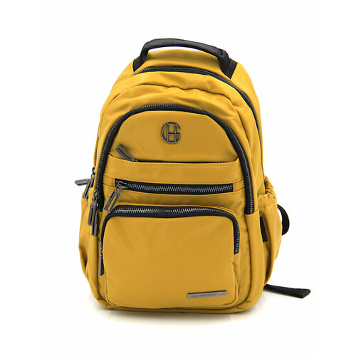 Рюкзак женский Hedgard 4152 yellow с двумя отделениями, жёлтый