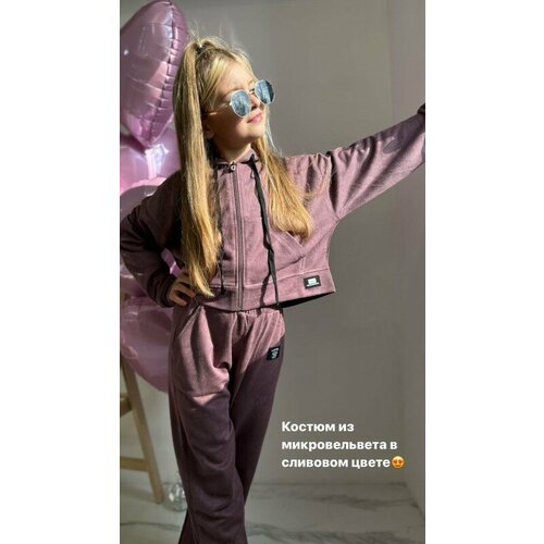 фото Костюм bamby kids, размер 42, фиолетовый